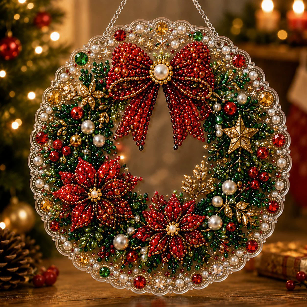 🔥Last Day 49% OFF-🎄Christmas Diamond Art Hanging Ornament Kit