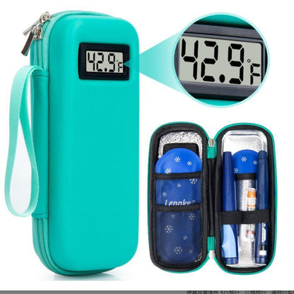 💉 Portable Insulin Cooler Travel Case with Digital Temperature Display
