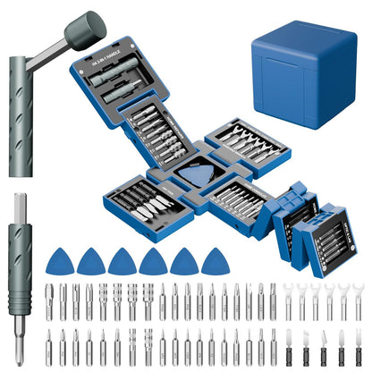 55 In 1 Magnetic Screwdriver Set 360° Handle Special Bits for PC Chassis & Home Appliance Repair