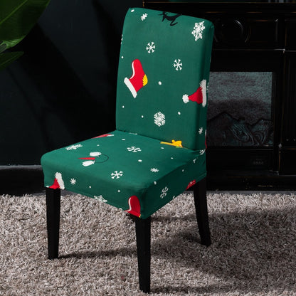 Instant Christmas Cheer: Premium Elastic Holiday Chair Covers