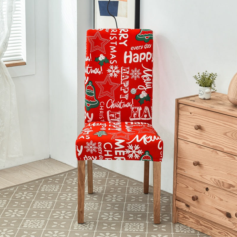 Instant Christmas Cheer: Premium Elastic Holiday Chair Covers