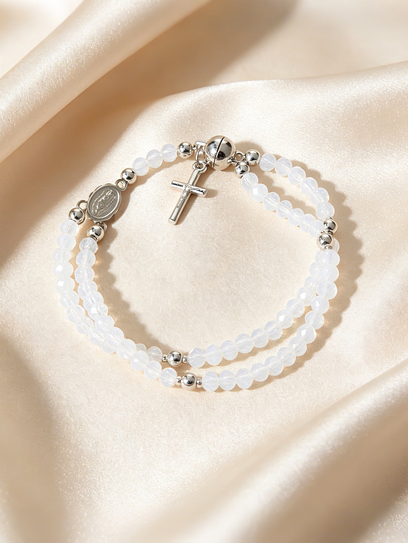 ✨Wear Your Faith Every Day ✝️🙏FaithLine Silver Rosary bracelets📿