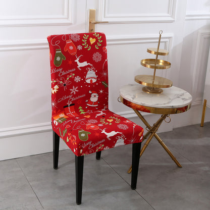 Instant Christmas Cheer: Premium Elastic Holiday Chair Covers