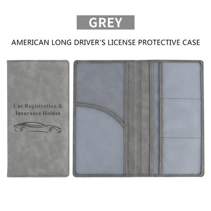 🚗 Car Registration & Insurance Document Holder | Premium PU Leather Organizer