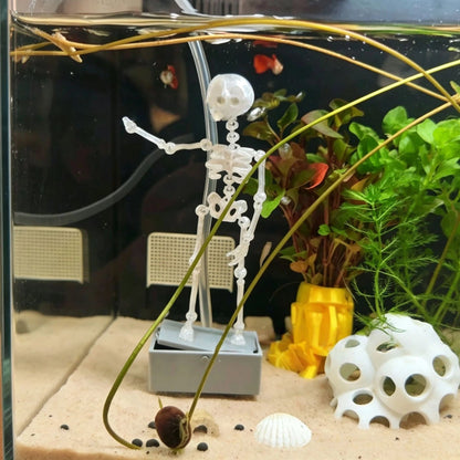 Dancing skeleton underwater
