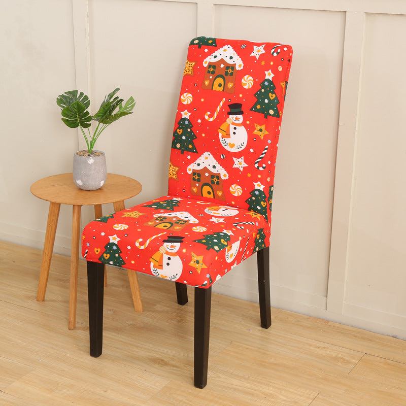 Instant Christmas Cheer: Premium Elastic Holiday Chair Covers