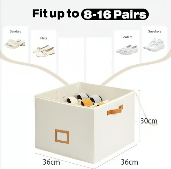 💥Fabric shoe organizer, storage box