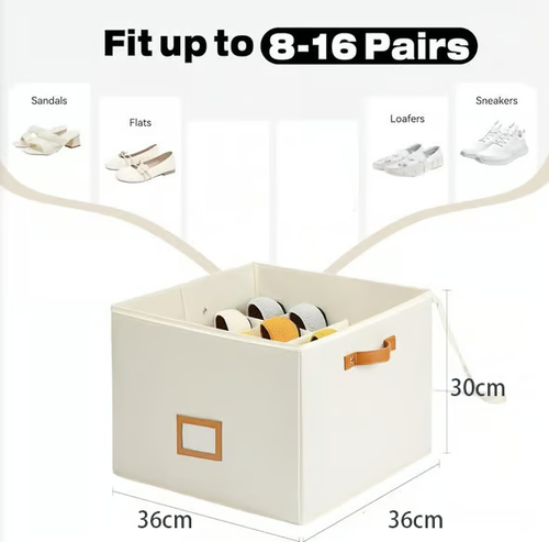 💥Fabric shoe organizer, storage box