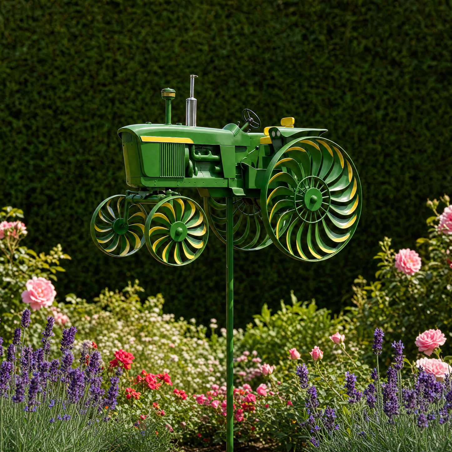 🚜Earl's Handmade Tractor Wind Spinner