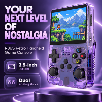01 Hero R36S retro handheld console