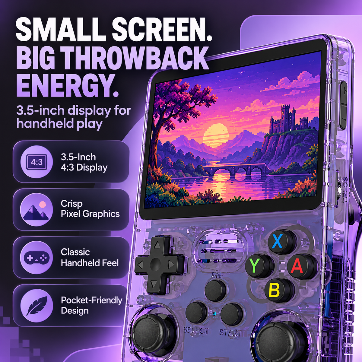 02 Screen R36S retro handheld console