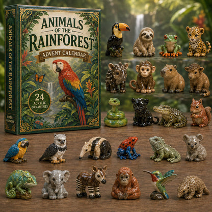 🦜Rainforest Animals Life Advent Calendar 2026 - 24-Day Festive Countdown
