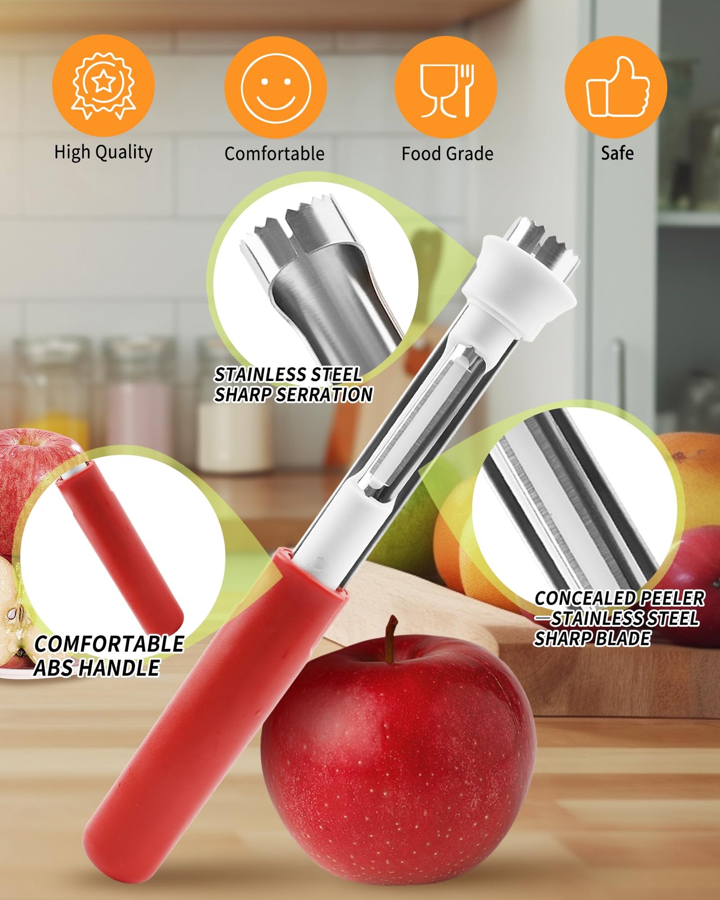 The 2-in-1 Apple Tool That Peels & Cores In Seconds — A Kitchen Must-Have 🍏