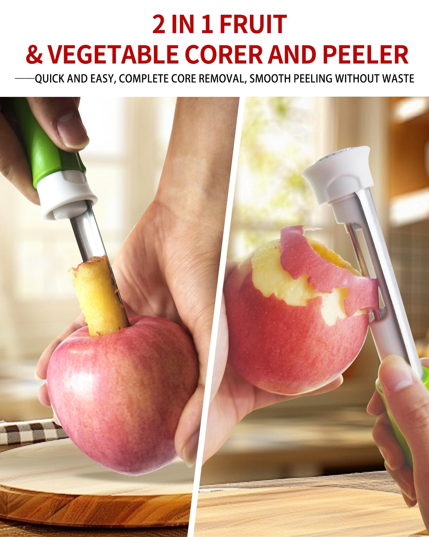 The 2-in-1 Apple Tool That Peels & Cores In Seconds — A Kitchen Must-Have 🍏
