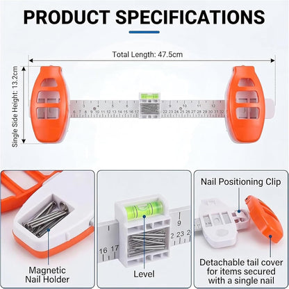 Level Ruler Picture Hanging Tool – Straight Alignment Frames