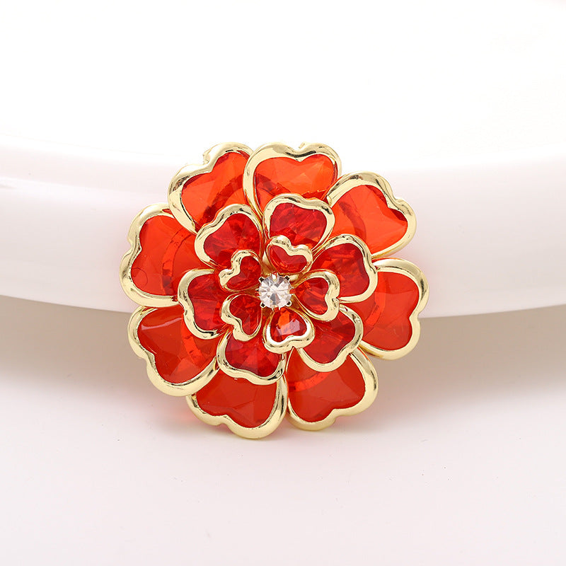 Elegant Camellia Flower Charm & Charm Embellishment