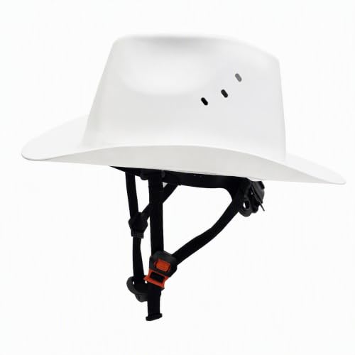 🤠 Ventilated Cowboy Safety Hat with Chin Strap for Yard Work & Home DIY