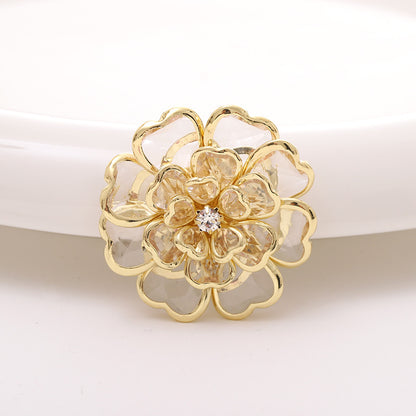 Elegant Camellia Flower Charm & Charm Embellishment