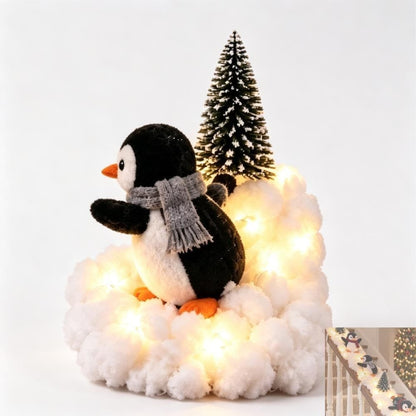 🔥Buy 2 Get 10% OFF🔥Playful Penguin Snowy Stair Railing Decor