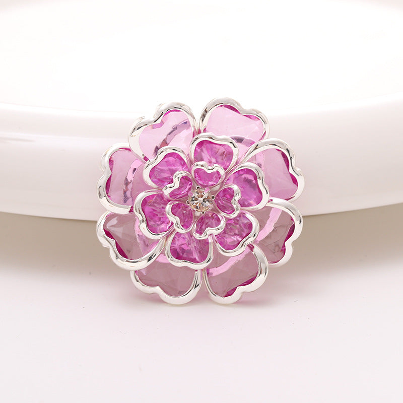 Elegant Camellia Flower Charm & Charm Embellishment