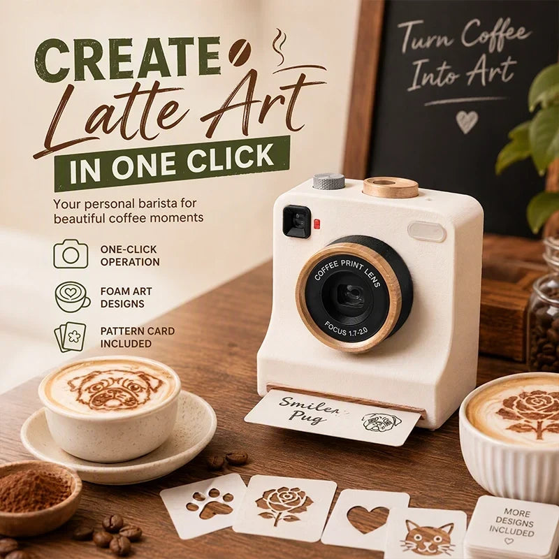 ☕✨ 50% OFF Latte Art Maker Camera Tool – Turn Every Coffee Into A Creative Masterpiece 🎨