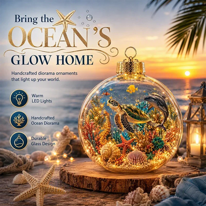 🌊✨ Bring the Ocean’s Glow Home – Magical Light-Up Sea Life Ornament