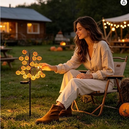 🎃 Pumpkin Solar Stake Light – A Warm Halloween Welcome