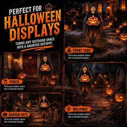 💀 Soul Collector™ Pumpkin Edition Animated Halloween Yard Decoration