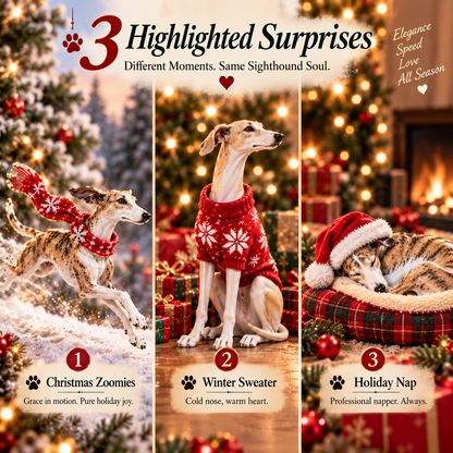 😂SANTA, WE NEED A BIGGER SOFA!24 Days of Christmas — Greyhound & Whippet Collectible Countdown Set