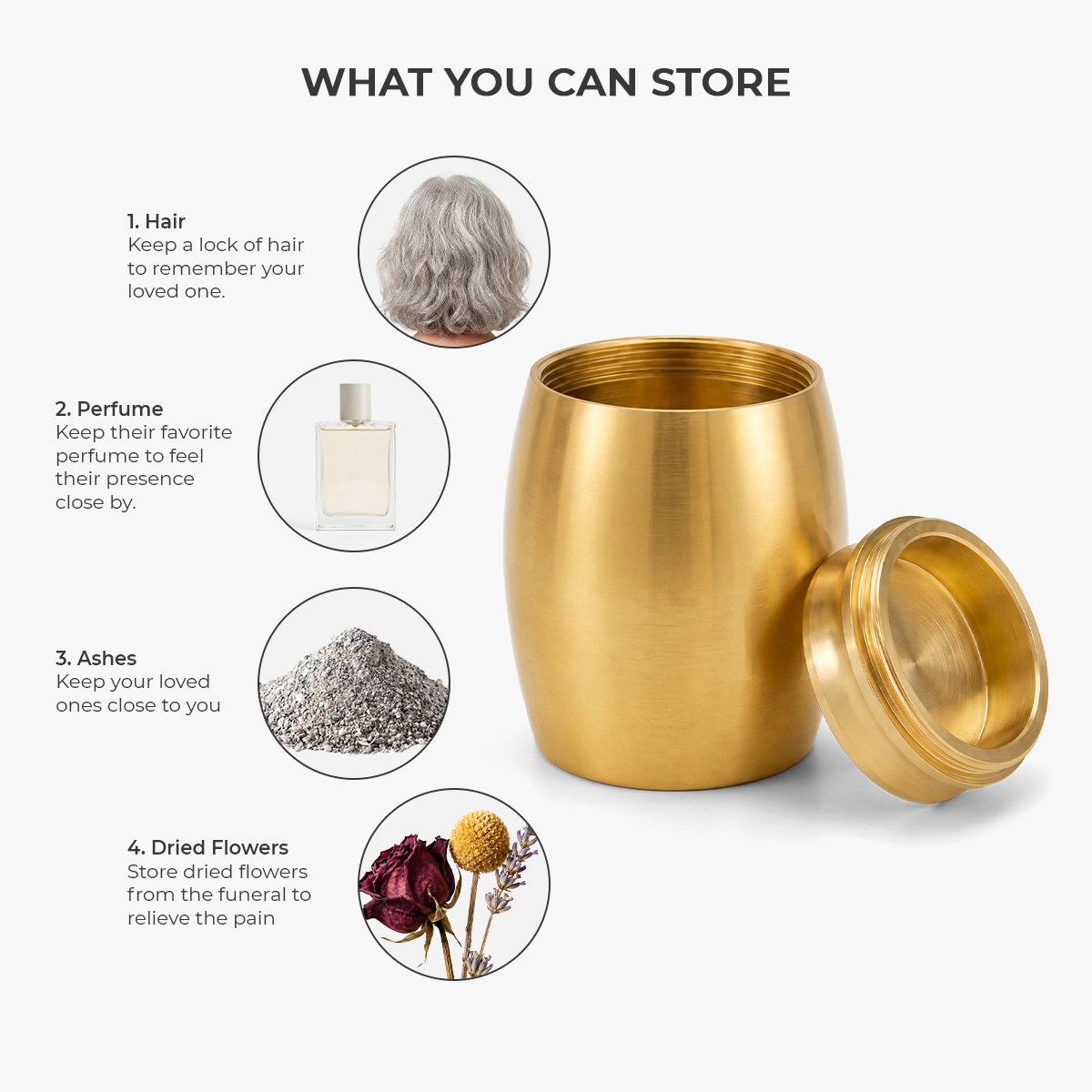 🕊️ “I’m Always With You” Personalized Mini Urn – Memorial Keepsake in Loving Memory of Mom or Dad 🤍