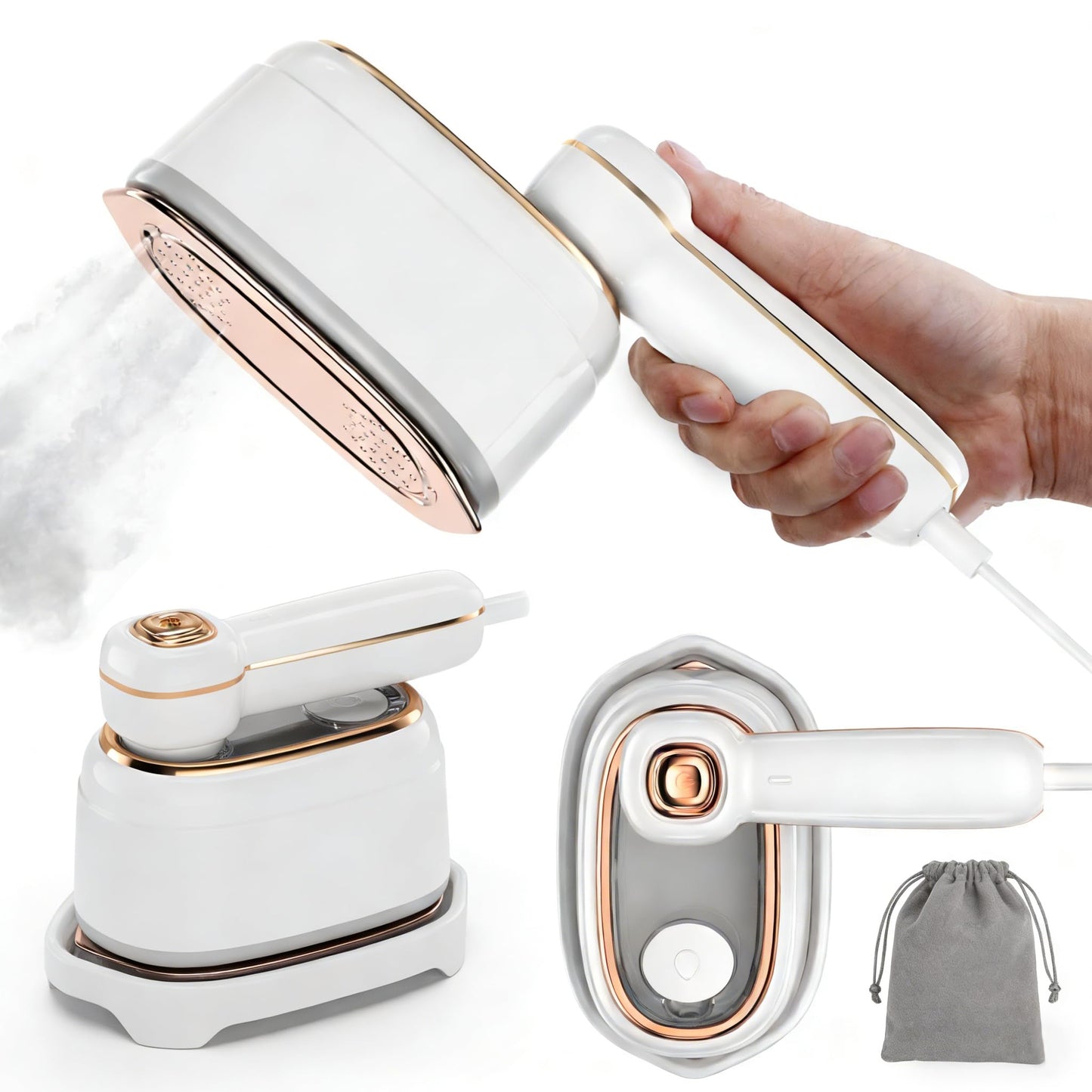 ✨ Portable Travel Steamer — Look Fresh & Wrinkle-Free in Just 10 Seconds! 👔✈️