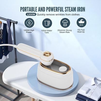 ✨ Portable Travel Steamer — Look Fresh & Wrinkle-Free in Just 10 Seconds! 👔✈️