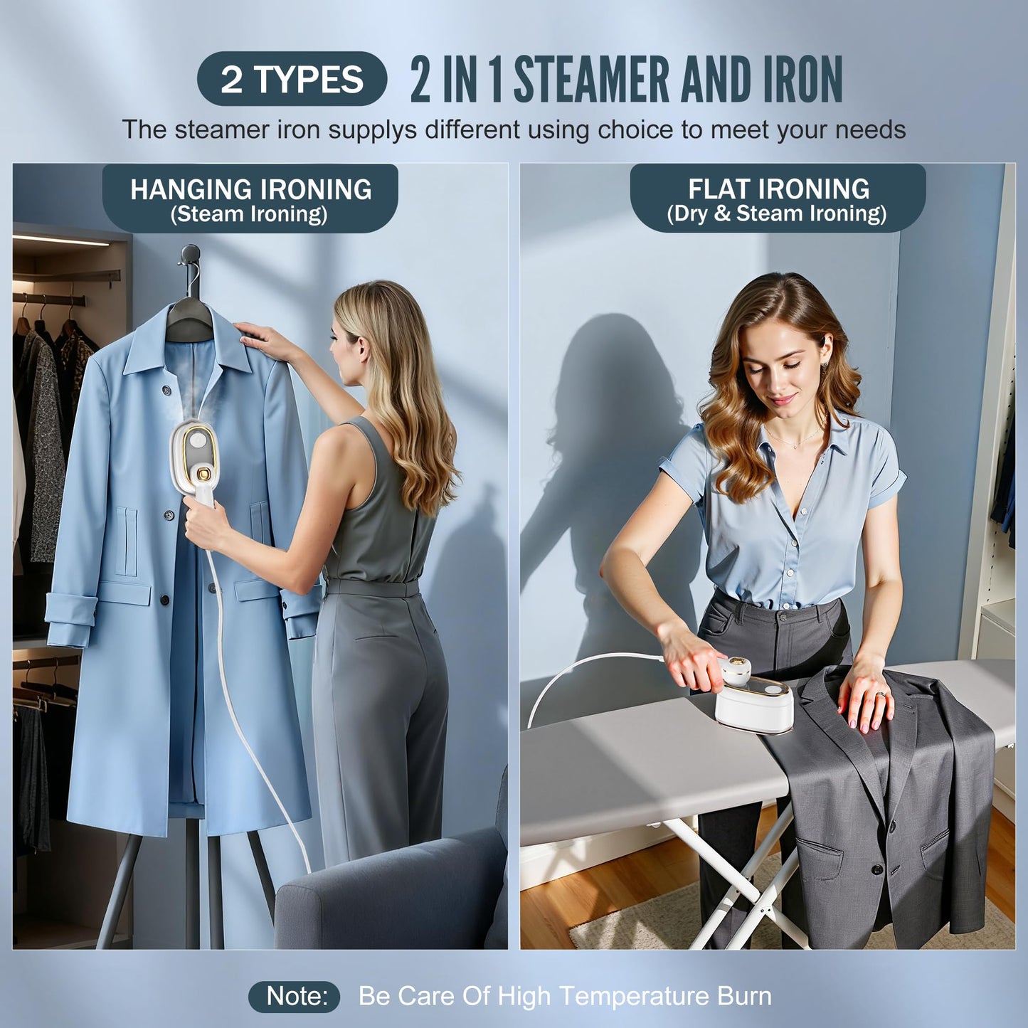 ✨ Portable Travel Steamer — Look Fresh & Wrinkle-Free in Just 10 Seconds! 👔✈️