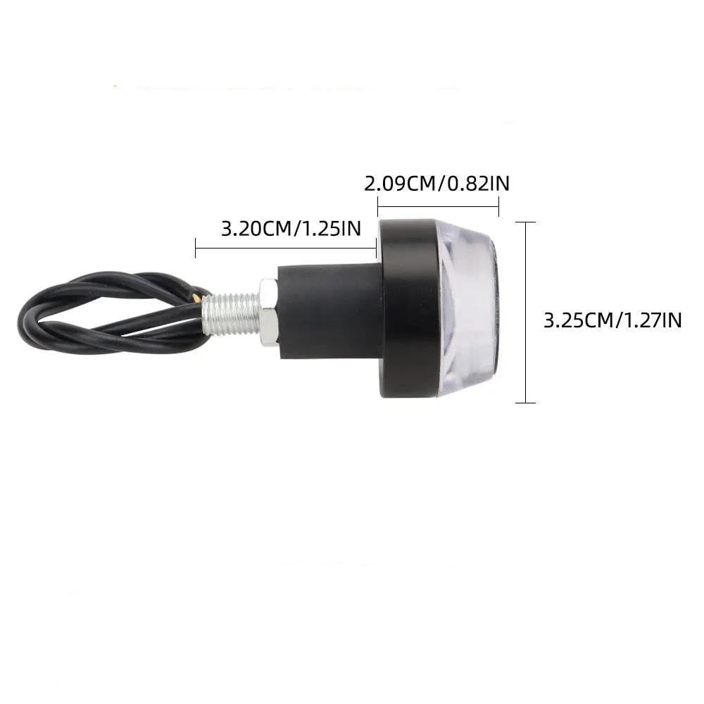 Motorcycle Handlebar LED Turn Signal Lights – High-Brightness 12V Universal Fit