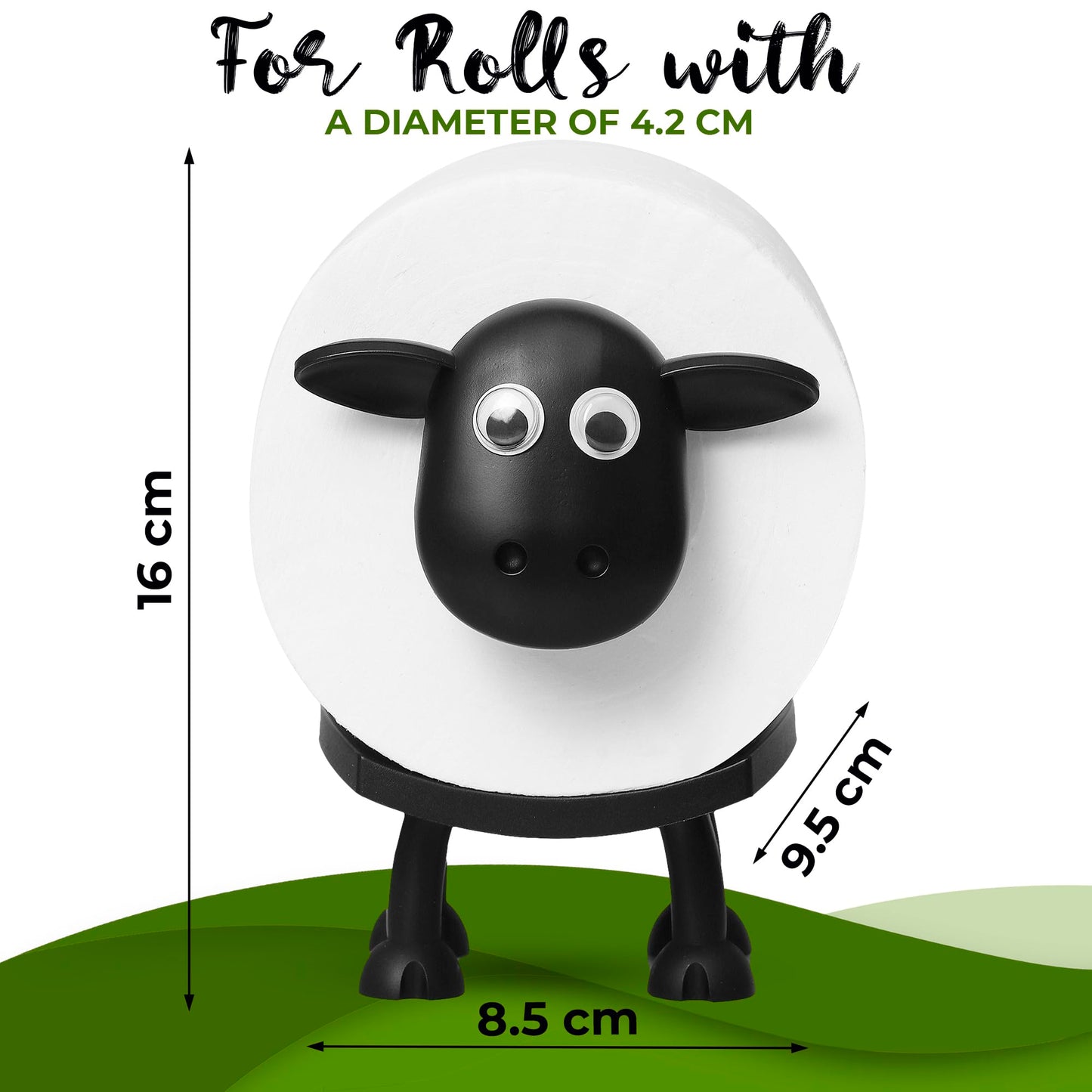 🐑 Sheep-Shaped Toilet Paper Holder for Fun Bathroom Storage & Decor