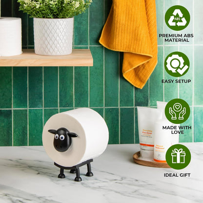 🐑 Sheep-Shaped Toilet Paper Holder for Fun Bathroom Storage & Decor
