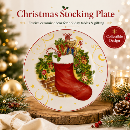 🎄Merry & Bright Christmas Plate Collection🎁🍽️ – Festive Holiday Serving Plates