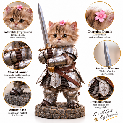 ⚔️🐱 24 Days of Knight Cats Advent Calendar | 24 Fantasy Cat Figures