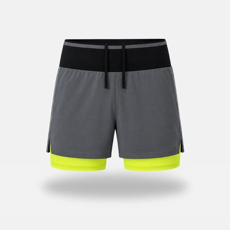 Marathon Pro Shorts — Front Mesh Storage Belt · Right Inner Liner Phone Pocket · Rear Zip Pocket · Anti-Chafe Liner