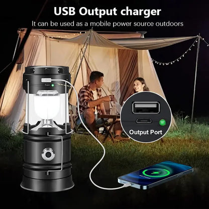 🔦 50% OFF Solar Rechargeable Foldable LED Lantern ✨ Emergency & Camping Light