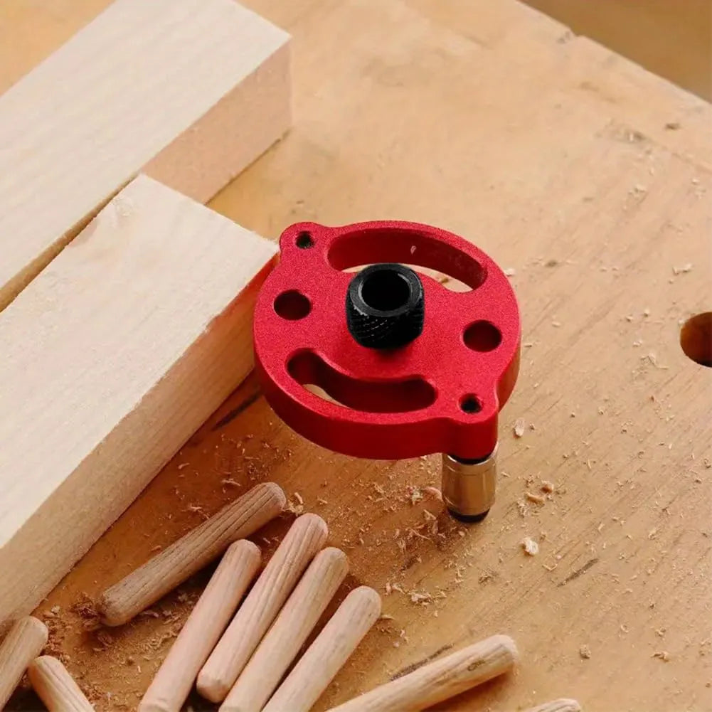 Self-Aligning Dowel Jig for Fast, Accurate Wood Joinery – Red 🔴