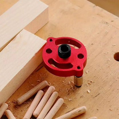 Self-Aligning Dowel Jig for Fast, Accurate Wood Joinery – Red 🔴