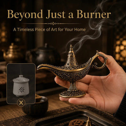 🔥HOT SALE🔥Vintage Aladdin Genie Lamp Incense Holder