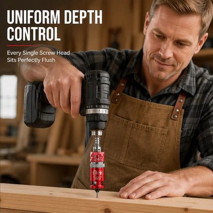 🎉🔧 2026 Sale — Over 3200 Sold! ⚙️ Semi-Automatic Countersink Drill Bits Set