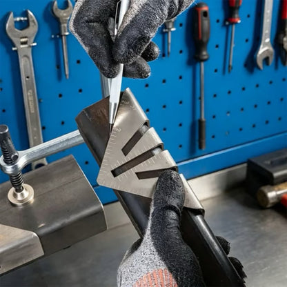 🔧 Heavy-Duty Metalworking Miter Square – Precision Angle Layout Tool for Welding & Fabrication