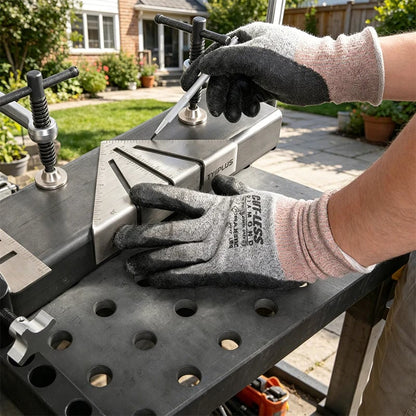 🔧 Heavy-Duty Metalworking Miter Square – Precision Angle Layout Tool for Welding & Fabrication