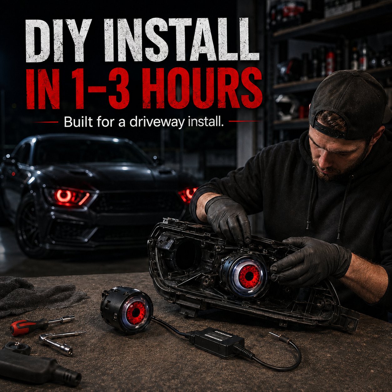 🔥Last Day 40% OFF👀Demon-Eye LED Headlight Kit