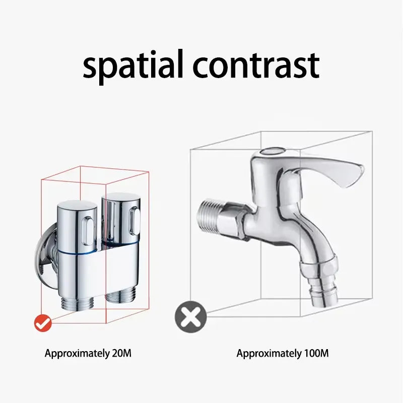 Free Shipping 🎉 1-In-2-Handheld Out Dual Control Valve Bidet Sprayer for Toilet