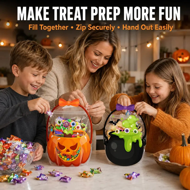 👻 Halloween Goodie Bags – Spooky Trick or Treat Candy Bags for Kids, Parties & Classroom