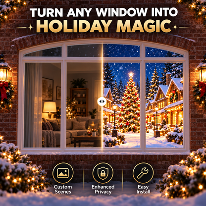 Magic Window Film-Perfect New Year & Christmas Decor